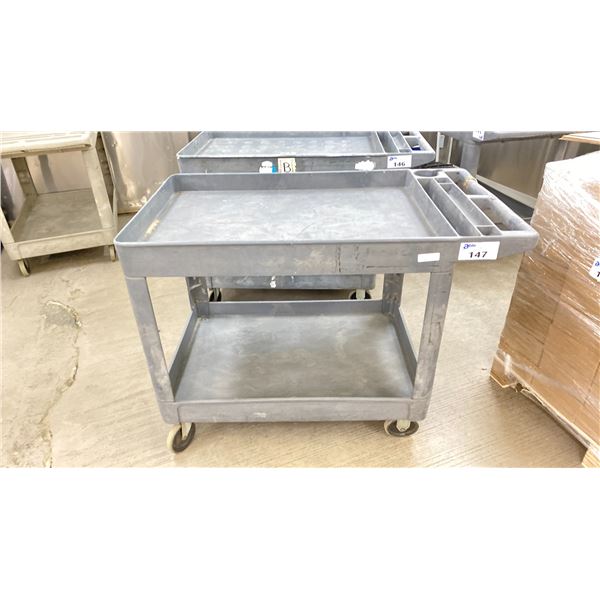 RUBBERMAID ROLLING CART NO CONTENTS