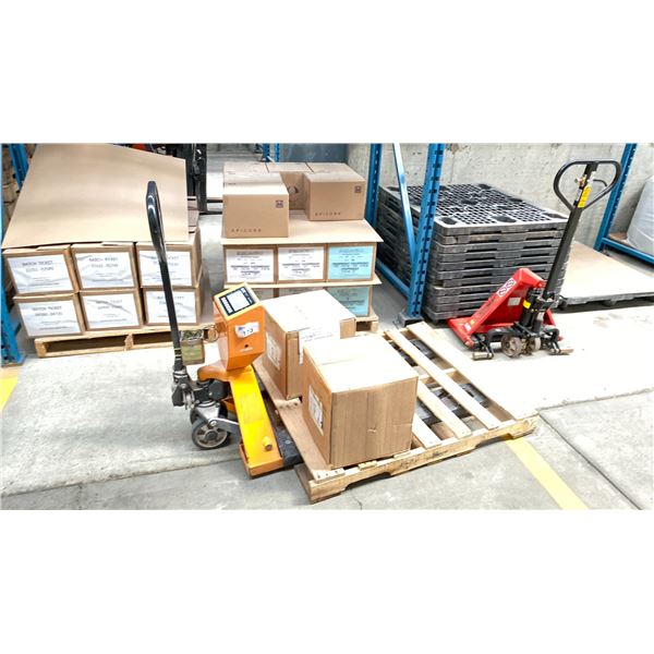 ULINE WEIGHT MEASURING PALLET DOLLY NO CONTENTS 5000 LB CAPACITY MODEL H-1679