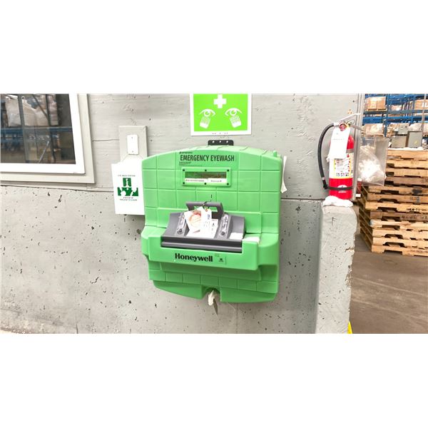 EYEWASH STATION-MUST BE REMOVED FROM WALL LOCATED OUTSIDE LINE 1 ROOM