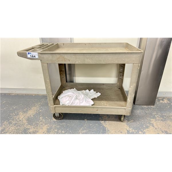 RUBBERMAID ROLLING CART 48X25" NO CONTENTS LOCATED IN SACHET ROOM 3
