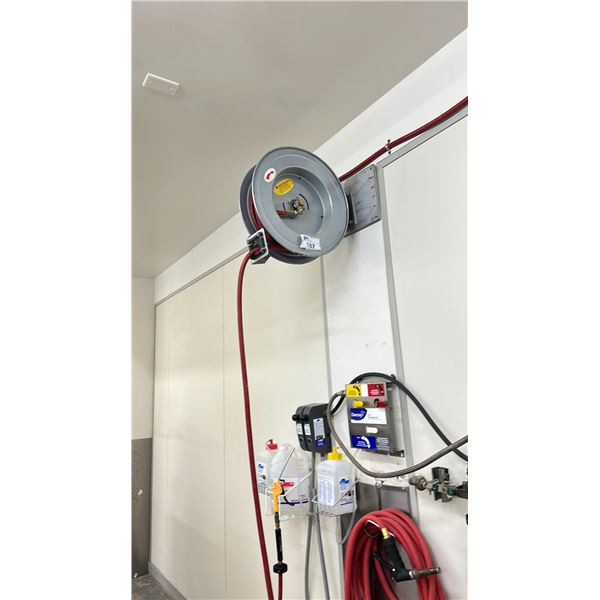 AIR HOSE REEL-MUST BE REMOVED FROM WALL LOCATED IN SACHET ROOM 3
