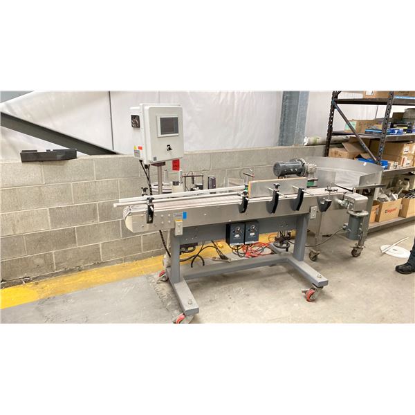 B&R PP 65 CONVEYOR LABEL SYSTEM-WORKS BUT HAS NOT BEEN USED IN PRODUCTION FOR ABOUT A YEAR.