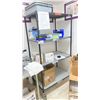 Image 1 : 36"X24" BLACK METRO RACK ON WHEELS. 4 SHELVES NO CONTENTS LOCATED IN UPPER SCIENCE ROOM
