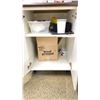 Image 4 : GROUP LOT LOCATED OUTSIDE SCIENCE ROOM. INC 48" ROUND TABLE, BAR FRIDGE, MICROWAVE, CREDENZA, COAT