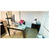Image 4 : DESKS AND MONITORS IN OFFICE A 205. 60" DESK, 48" DESK, 4X 66" CORNER DESKS, MOBILE OFFICE CARTS,