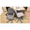 Image 9 : GROUP LOT IN OFFICE A 204. 90" CORNER DESK WITH MOBILE CARTS, POTTED TREE, 2X 66" CORNER DESKS WITH