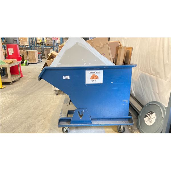 METAL QUICK RELEASE DUMPING HOPPER, 64" WIDE