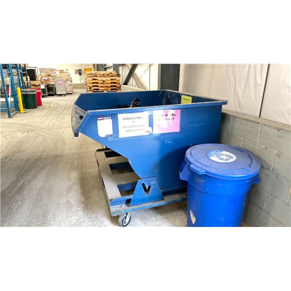 METAL QUICK RELEASE DUMPING HOPPER, 64" WIDE