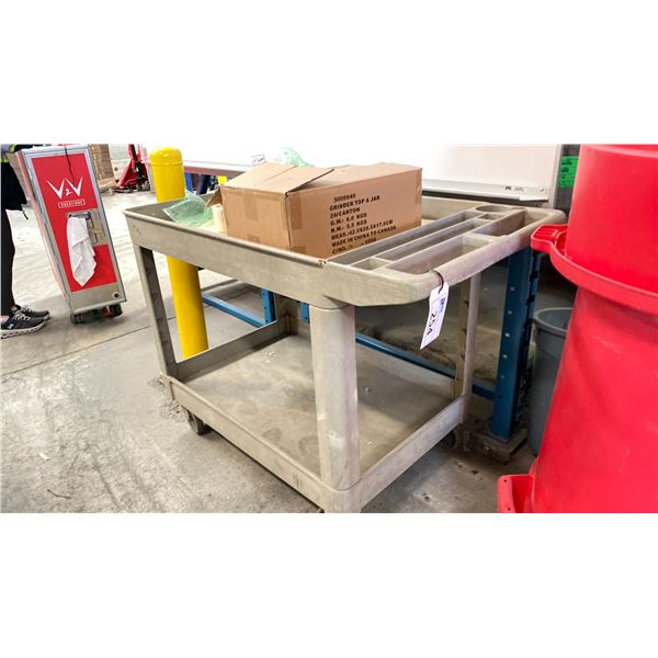 RUBBERMAID ROLLING CART NO CONTENTS