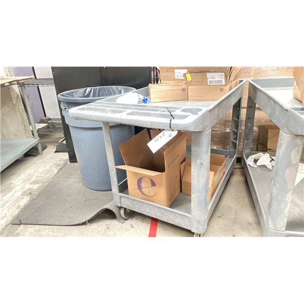 RUBBERMAID ROLLING CART NO CONTENTS