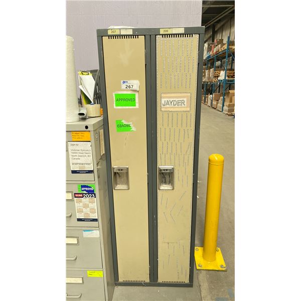METAL 2 DOOR LOCKER