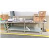 Image 1 : 8'X30" STAINLESS PREP TABLE NO CONTENTS
