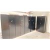 Image 2 : GROUP LOT 7 X 6'X3' METAL CABINETS. ONE HAS CONTENTS