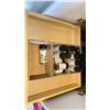Image 15 : CONTENTS OF PRODUCT TEST KITCHEN. MEASURING CUPS, SPOONS, GLOVES, BOWLS, CUTTING BOARDS, UTENSILS,