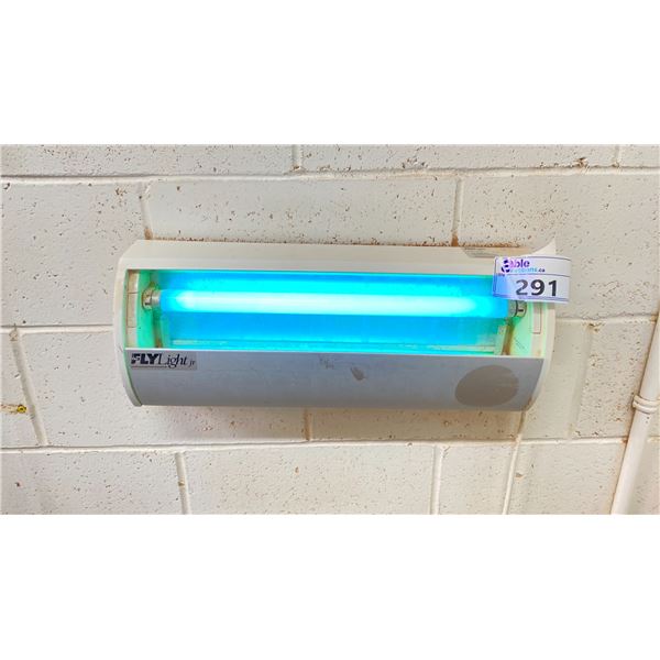 FLY LIGHT JUNIOR ELECTRIC BLUE LIGHT BUG ATTRACTIVE LIGHT WITH STICKY STRIP. LOCATED IN BLENDER ROOM