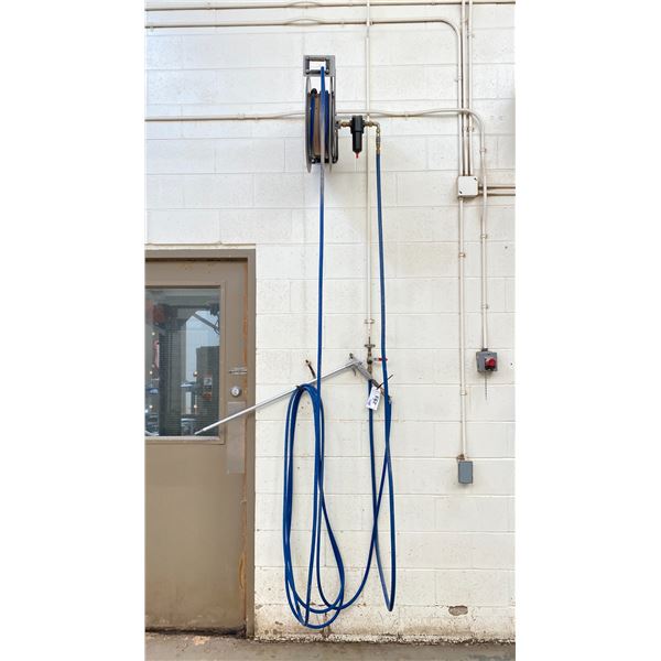 AIR HOSE REEL-MUST BE REMOVED FROM WALL LOCATED IN BLENDER ROOM