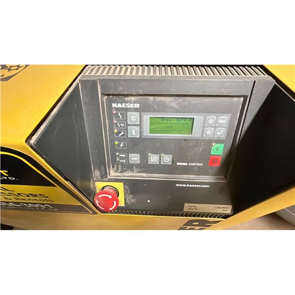 KAESER COMPRESSORS MODEL SK19 15HP ROTARY SCREW AIR COMPRESSOR, 33"X31"X40"H, 68 CFM