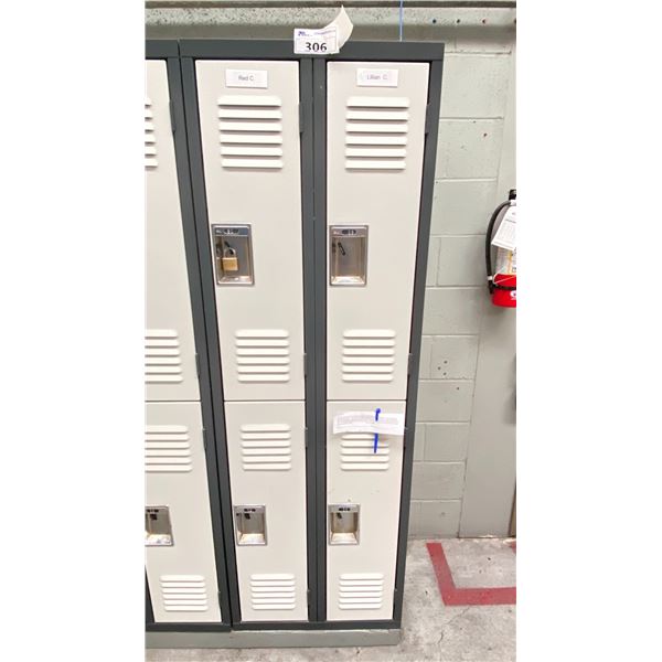 2'X6' SECTION OF LOCKER. 4 DOORS IN EACH