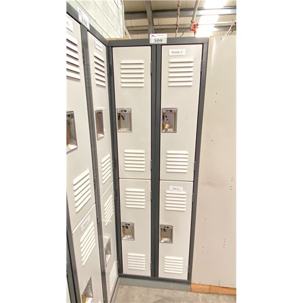 2'X6' SECTION OF LOCKER. 4 DOORS IN EACH