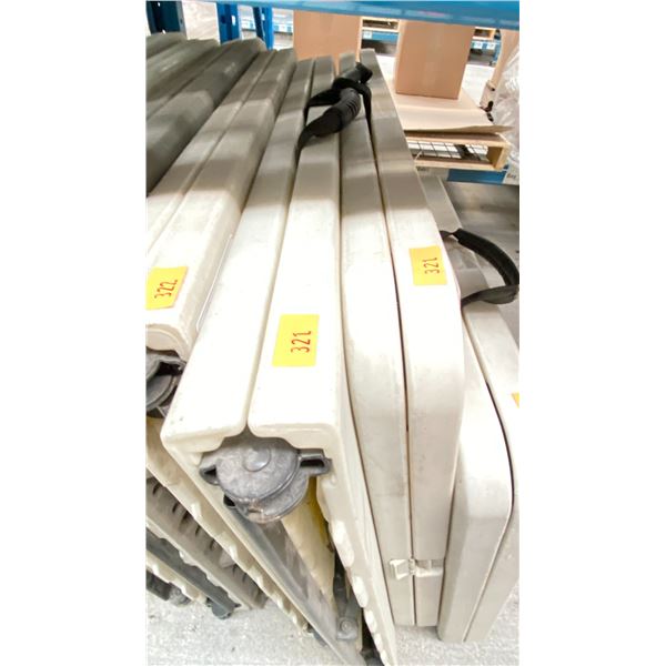 2 WHITE 5'X30" FOLDING TABLES