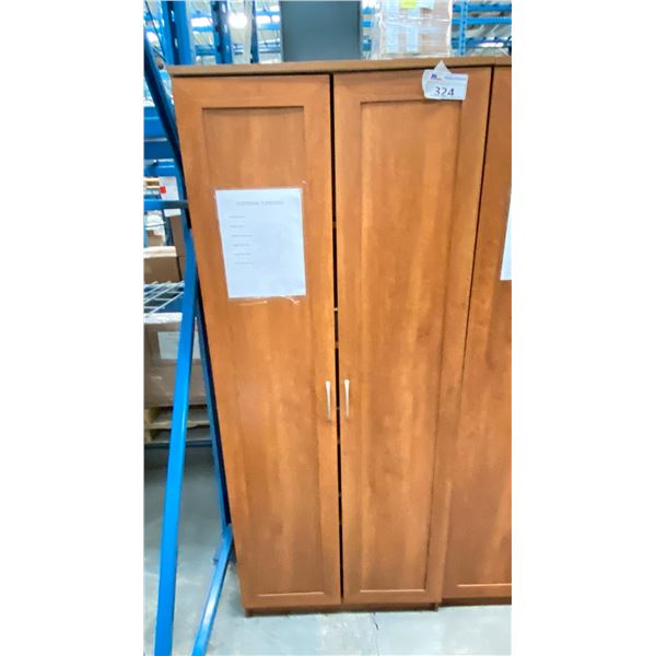 6'X30" X16" DEEP DOUBLE DOOR STORAGE CABINET WITH CONTENTS