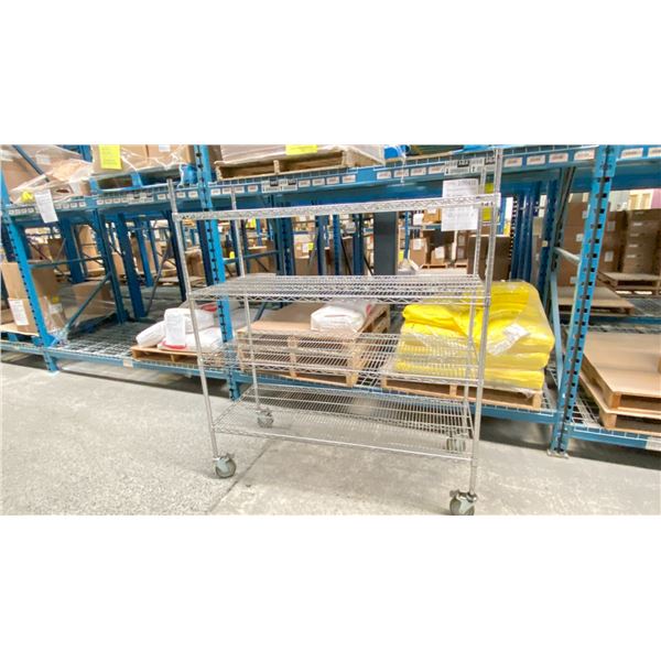 METRO RACK ON WHEELS 5'X2' 4 SHELVES
