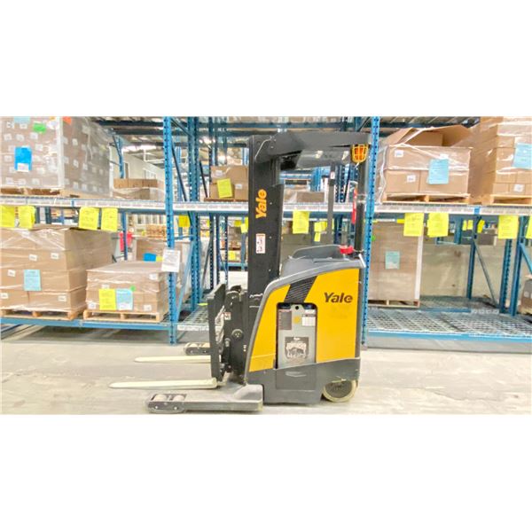 2023 YALE ELECTRIC STAND UP FORKLIFT. APPROX 1061 HOURS. *HOURS NOT VERIFIED*