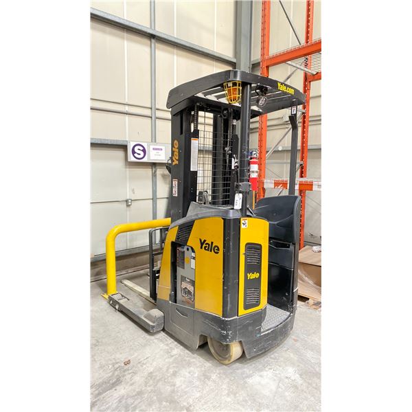 2023 YALE ELECTRIC STAND UP FORKLIFT. APPROX 1520 HOURS.