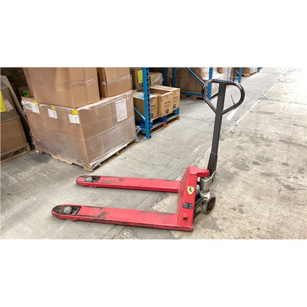 RED PALLET DOLLY 5500 LB CAPACITY