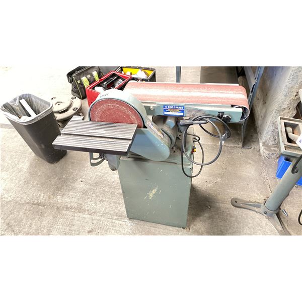 KING 6' HORIZONTAL BELT AND DISC SANDER 6" BELT, 9" DISC