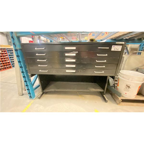 MAINLINE PLAN FILE 5 DRAWERS 46"WX36"D ON BASE CABINET