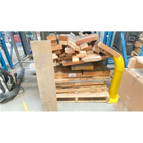 PALLET OF ASST WOOD. SOME HARDWOOD.