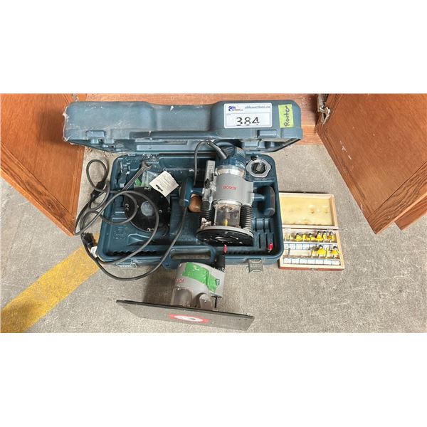 BOSCH ROUTER KIT MODEL 16176 COMES WITH BIT ASST AND PLATE FOR ROUTER TABLE