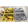 Image 2 : 2 SETS OF STANLEY BLACK SOCKETS-A FEW PIECES ARE MISSING
