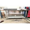Image 1 : STAINLESS STEEL SHOP TABLE 72X30" NO CONTENTS