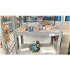 Image 3 : 3'W METAL SHELF WITH CONTENTS. LARGE ALAN KEY SET, NUTS AND BOLTS, STAPLES, GREASE FITTINGS, ETC