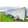 Image 2 : 40' 67,200 MAX CAPACITY GREY INDUSTRIAL TRANSPORT CONTAINER WITH DUAL SWING DOORS