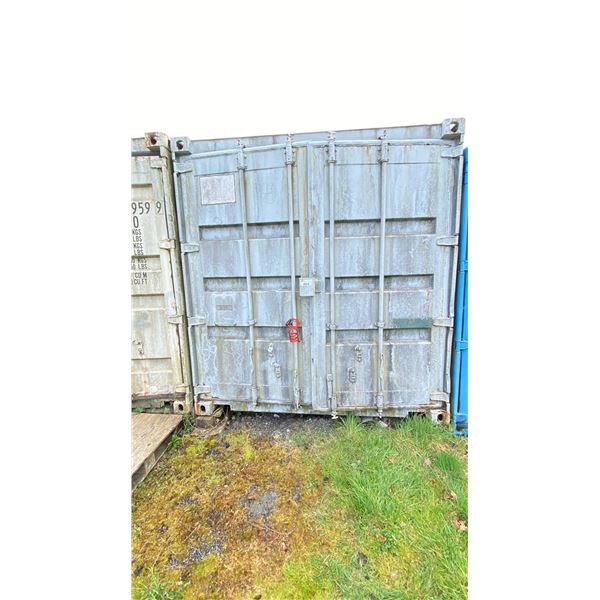 40' 67,200 MAX CAPACITY GREY INDUSTRIAL TRANSPORT CONTAINER WITH DUAL SWING DOORS