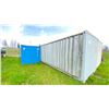 Image 2 : 40' 67,200 MAX CAPACITY GREY INDUSTRIAL TRANSPORT CONTAINER WITH DUAL SWING DOORS