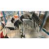Image 2 : GROUP LOT OF APPROX 29 MATCHING STACKING CHAIRS BLACK WITH CHROME LEGS- GLOBAL MODEL 6508. LOCATED