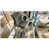 Image 2 : GROUP OF 7 TEKNION STACKING CHAIRS, 2 ARE TALL. LOCATED IN RACKING NEAR HEAT SEALER