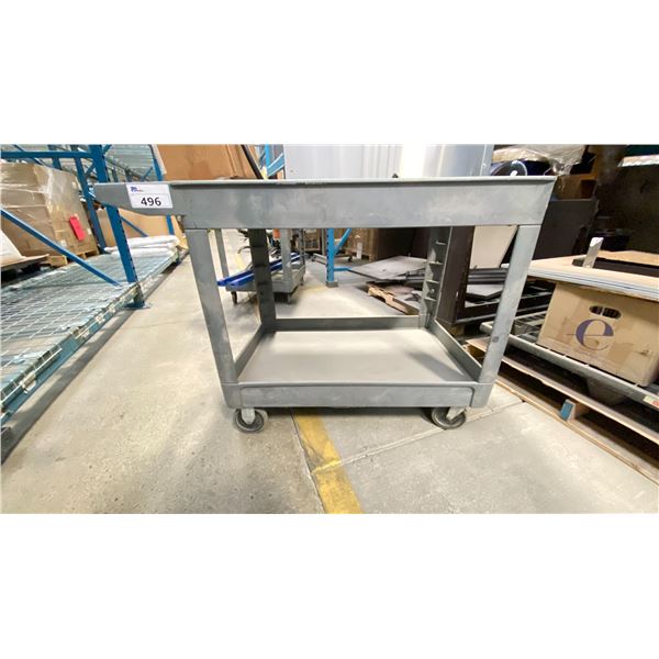RUBBERMAID ROLLING CART 48X25" NO CONTENTS