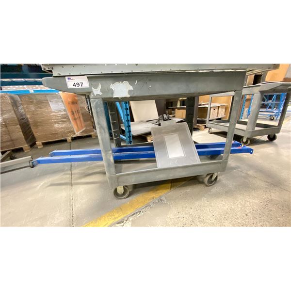 RUBBERMAID ROLLING CART 48X25" NO CONTENTS