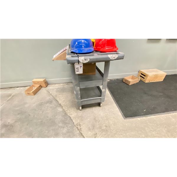 ULINE ROLLING CART 3'X17" NO CONTENTS