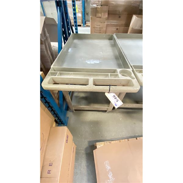 RUBBERMAID ROLLING CART 48X25" NO CONTENTS