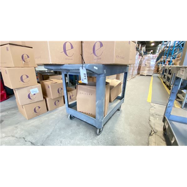 RUBBERMAID ROLLING CART 48X25" NO CONTENTS