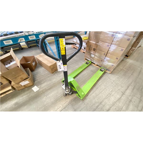 GREEN PALLET DOLLY 5500 LB CAPACITY