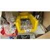 Image 3 : 4' X 2' X 6' METAL SHELF WITH CONTENTS. NUTS AND BOLTS, HELICOILS, FUSES, FITTINGS, SQUARE KEYS, ETC