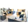 Image 1 : 6 L SHAPED DESKS. 3 ARE 66X66, 2 ARE 72X66, 72X42 LOCATED IN HOUSE. ALL HAVE MATCHING DRAWER