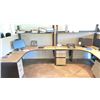 Image 2 : 6 L SHAPED DESKS. 3 ARE 66X66, 2 ARE 72X66, 72X42 LOCATED IN HOUSE. ALL HAVE MATCHING DRAWER